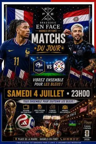 Ambiance coupe du monde � Bagnols en For�t