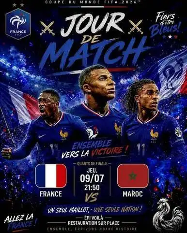 Ambiance coupe du monde � Bagnols en For�t
